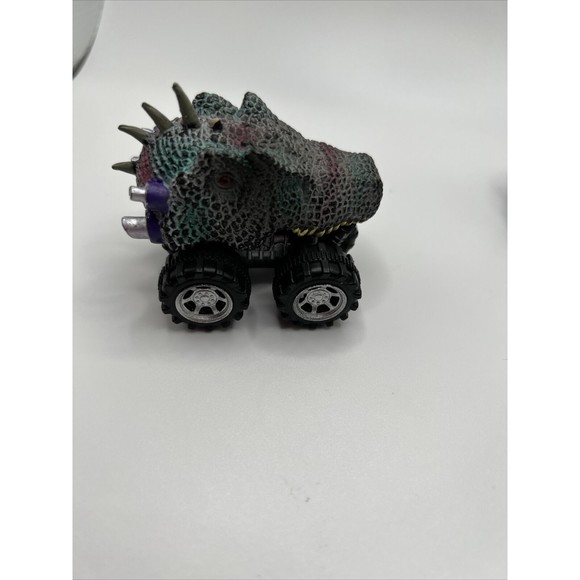 Dino Heads Pullback Friction Cars Dinosaur Monster Truck Toy Vehicle (Lot of 5) - Picture 6 of 6
